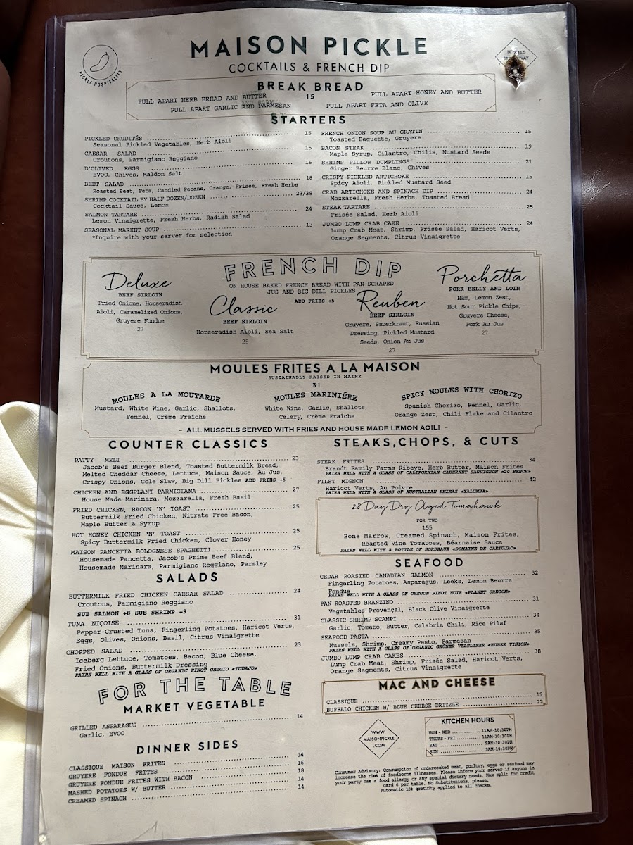 Maison Pickle Menu - Image 5